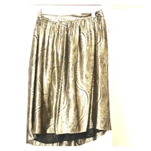 gold paisley skirt by J Crew 0